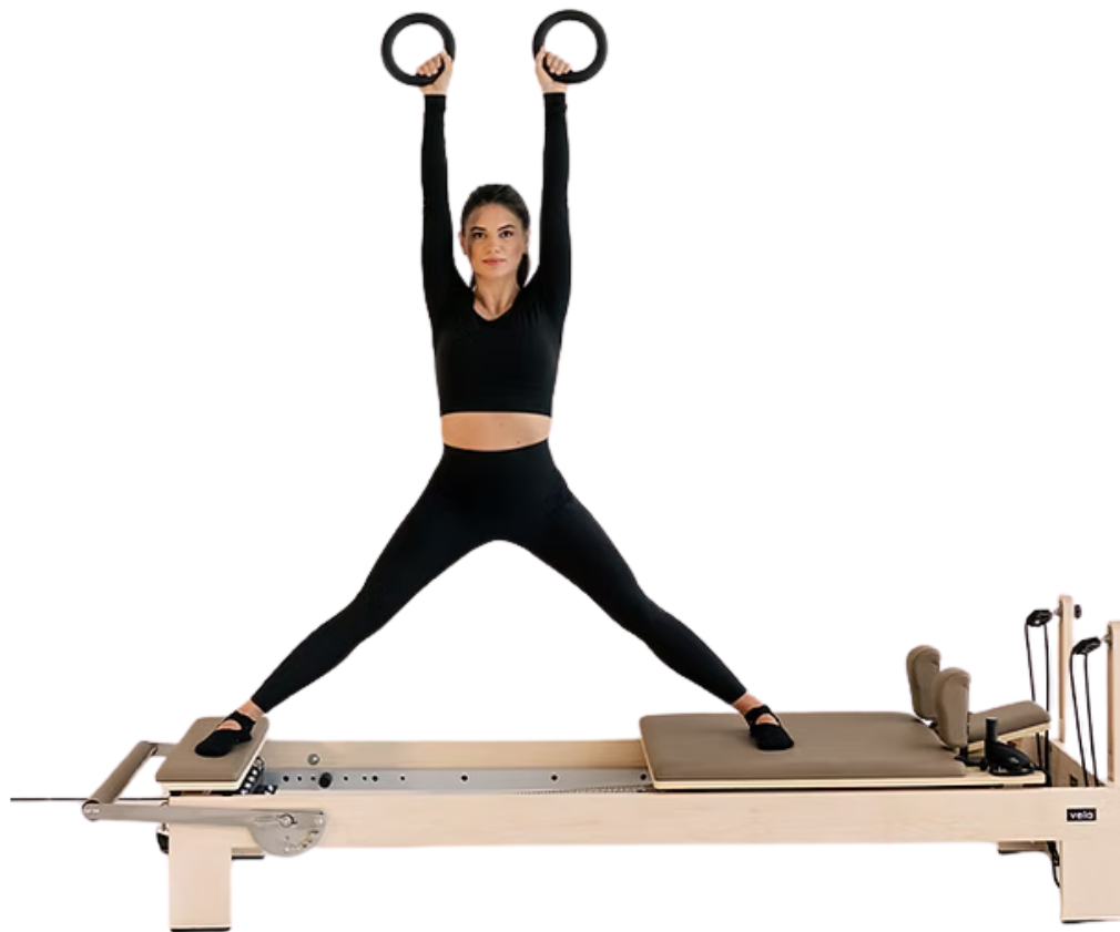 Bild eines Reformer Pilatesgerät in deinem Flow Reformer Pilatesstudio in Rodgau